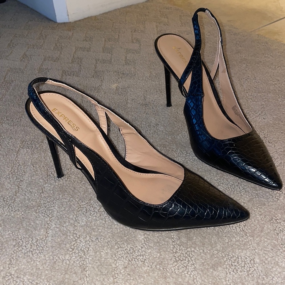 Express heels worn once size 9